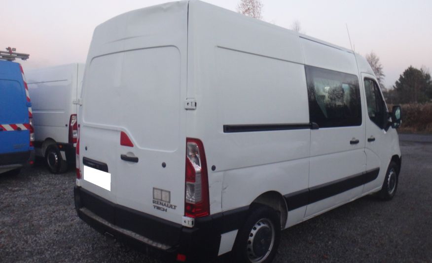 Renault MASTER brygadówka doka dubel kabina 7-osób 2017rok klima telefon zdjęcie 6
