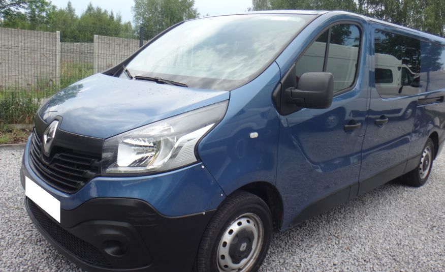 Renault TRAFIC L2H1 LONG 2017 brygadówka doka dubel kabina 6-osób