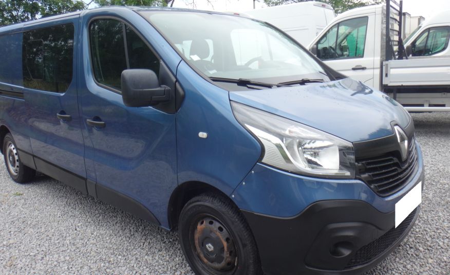 Renault TRAFIC L2H1 LONG 2017 brygadówka doka dubel kabina 6-osób zdjęcie 3