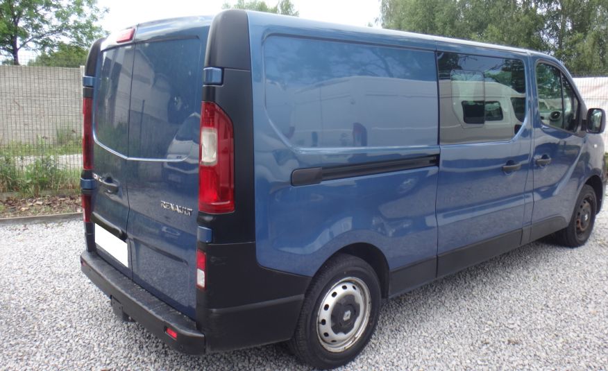 Renault TRAFIC L2H1 LONG 2017 brygadówka doka dubel kabina 6-osób zdjęcie 6