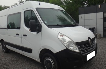 Renault LIFT MASTER BRYGADÓWKA doka dubel kabina składana ławka 7-osób klima pdc navi tempomat ładny