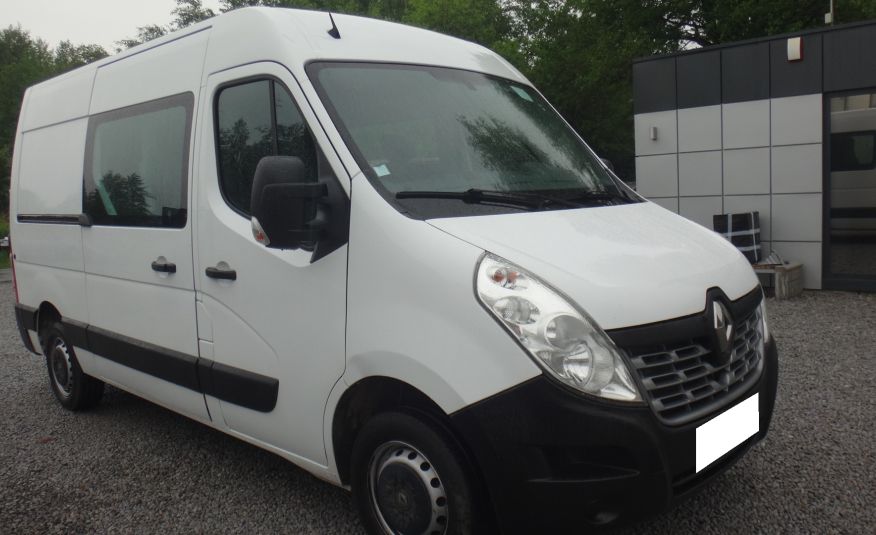 Renault LIFT MASTER BRYGADÓWKA doka dubel kabina składana ławka 7-osób klima pdc navi tempomat ładny