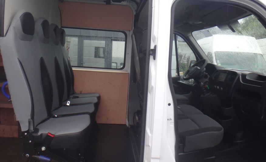 Renault LIFT MASTER BRYGADÓWKA doka dubel kabina składana ławka 7-osób klima pdc navi tempomat ładny zdjęcie 8