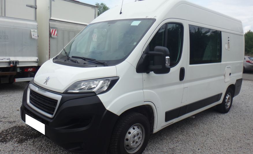 Peugeot LIFT BOXER brygadówka doka dubel kabina 7-os klima kamera cofania + mobilna stacja paliw zdjęcie 