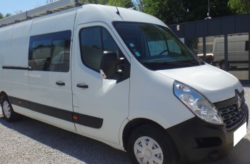 Renault LIFT MASTER L3H2 MAX brygadówka doka dubel kabina 7-osób bagażnik z drabinką 170KM