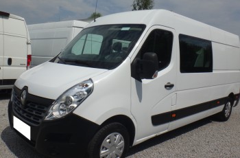 Renault LIFT MASTER L3H2 MAX brygadówka doka dubel kabina 7-osób 2019rok klima regały 130KM