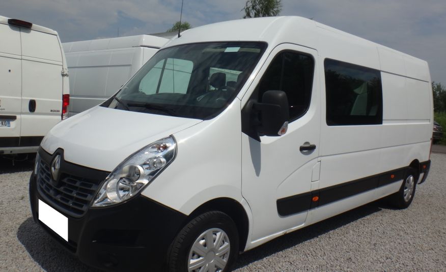 Renault LIFT MASTER L3H2 MAX brygadówka doka dubel kabina 7-osób 2019rok klima regały 130KM zdjęcie 