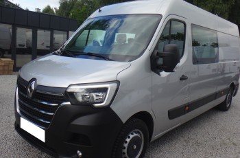 Renault MASTER IV L3H2 MAX 2020 brygadówka doka duble kabina ŁADNY klima kamera cofania LED regały 150KM