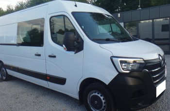 Renault LIFT MASTER IV brygadówka doka dubel kabina L3H2 MAX klima navi kamera cofania pdc ładny regaly