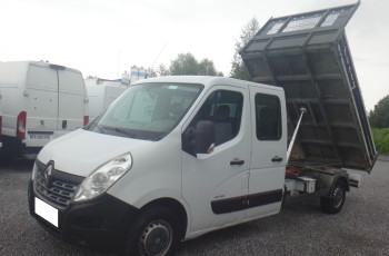 Renault MASTER LIFT wywrotka doka dubel kabina brygadówka 7-osób 2015 duży kiper