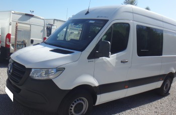 Mercedes LIFT SPRINTER 314 brygadówka doka dubel kabina 6-osób składana ławka klimatronik navi 138tys km