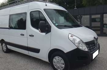 Renault MASTER LIFT brygadówka doka dubel kabina 7-osób klima pdc navi tempomat bagażnik z drabinką
