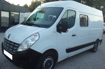 Renault MASTER brygadówka doka dubel kabina 7-osób klima pdc kamera automat ŁADNY