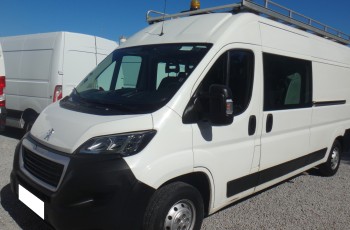 Peugeot LIFT BOXER L3H2 MAX 2019 brygadówka doka dubel kabina 7-osób bagażnik z drabinką 2xdrzwi boczne