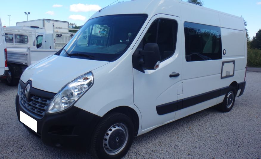 Renault MASTER LIFT brygadówka doka dubel kabina 7-osób klima pdc 2017rok 94tys km zdjęcie 