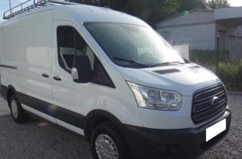 Ford TRANSIT MK8 L2H2 2014 klima pdc tempomat bagażnik z drabinką regał