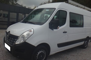 Renault LIFT MASTER brygadówka doka dubel kabina 7-osób bagażnik z drabinką ŁADNY