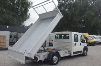 Peugeot LIFT BOXER doka wywrotka duży kiper 330cm brygadówka dubel kabina 7-os