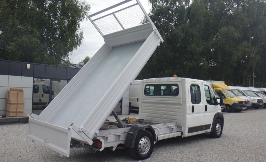 Peugeot LIFT BOXER doka wywrotka duży kiper 330cm brygadówka dubel kabina 7-os zdjęcie 