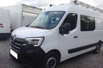 Renault LIFT MASTER IV brygadówka doka dubel kabina 7-osób klima LED kamera cofania składana ławka bagażnik z drabinką