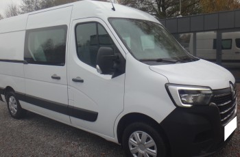 Renault LIFT MASTER IV brygadówka doka dubel kabina 7-osób ŁADNY LED kamera cofania regały półki 2020rok