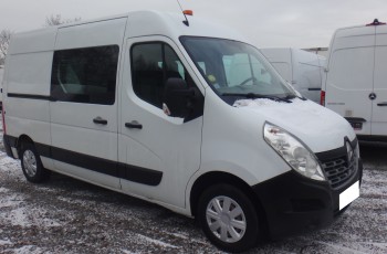 Renault MASTER LIFT brygadówka doka dubel kabina 7-osób klima navi regały półki 2015rok + stacja paliw