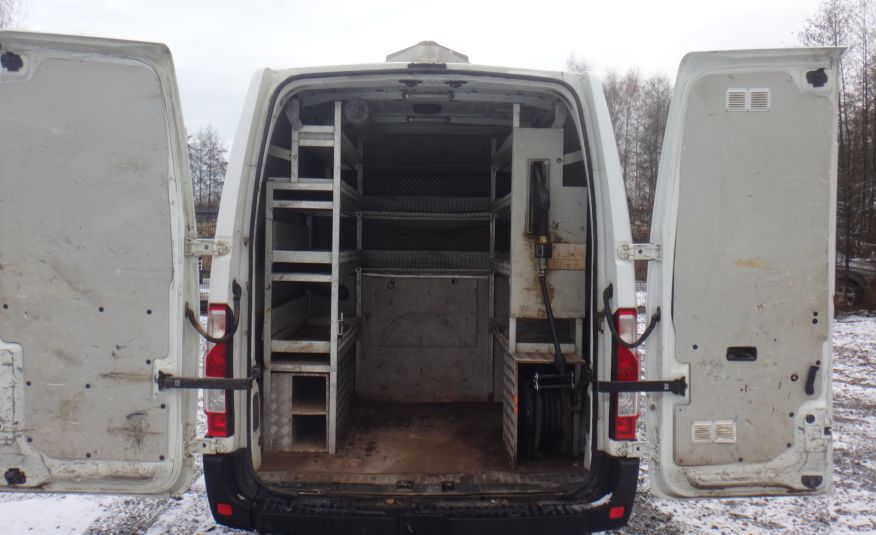 Renault MASTER LIFT brygadówka doka dubel kabina 7-osób klima navi regały półki 2015rok + stacja paliw zdjęcie 12