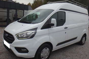 Ford TRANSIT CUSTOM L2H2 LIFT 2021 LED klima navi kamera cofania bagażnik z drabinką ŁADNY