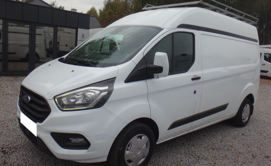 Ford TRANSIT CUSTOM L2H2 LIFT 2021 LED klima navi kamera cofania bagażnik z drabinką ŁADNY zdjęcie 1