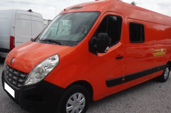 Renault MASTER L3H2 MAX brygadówka doka dubel kabina 9-osób klima 2010rok