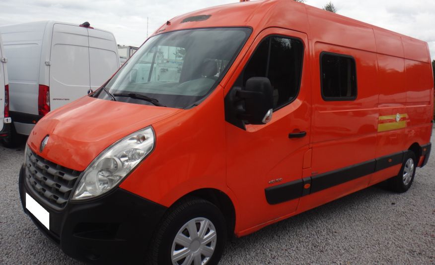 Renault MASTER L3H2 MAX brygadówka doka dubel kabina 9-osób klima 2010rok zdjęcie 1