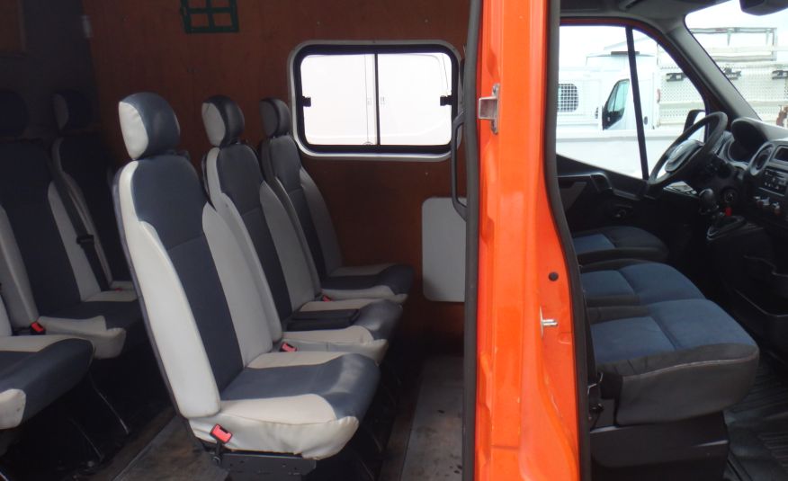 Renault MASTER L3H2 MAX brygadówka doka dubel kabina 9-osób klima 2010rok zdjęcie 5