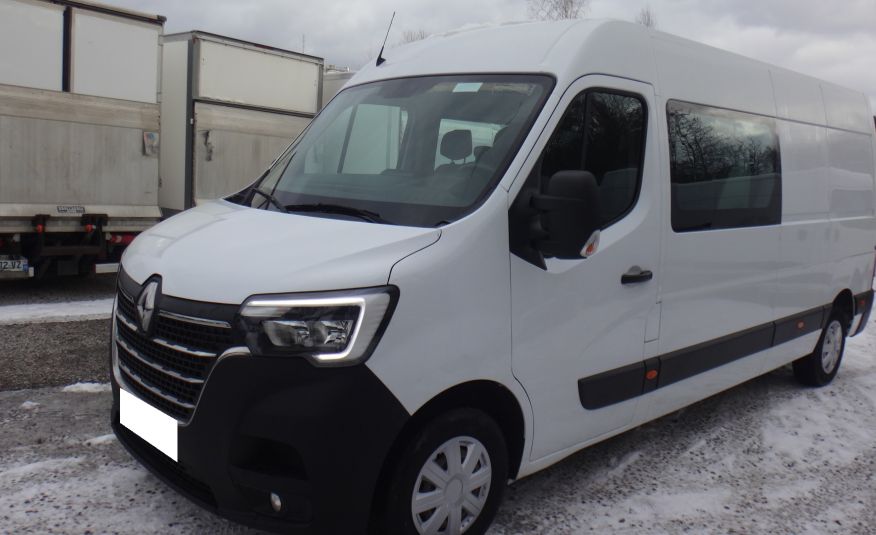 Renault MASTER IV L3H2 MAX brygadówka doka dubel kabina 7-os 2020rok klima pdc navi LED tempomat zdjęcie 1
