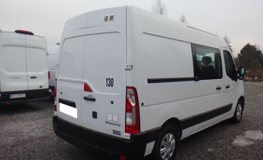Renault MASTER IV brygadówka doka dobel kabina 7-os ładny klima pdc navi LED tempomat 2022rok zdjęcie 4