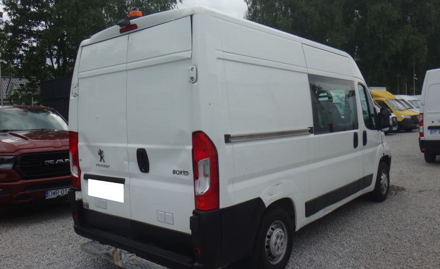 Peugeot LIFT BOXER brygadówka doka dubel kabina 7-os 2018rok klima 121tys km zdjęcie 4