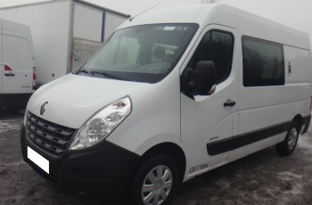 Renault MASTER brygadówka doka dubel kabina 7-os klima tempomat 125KM 2013rok