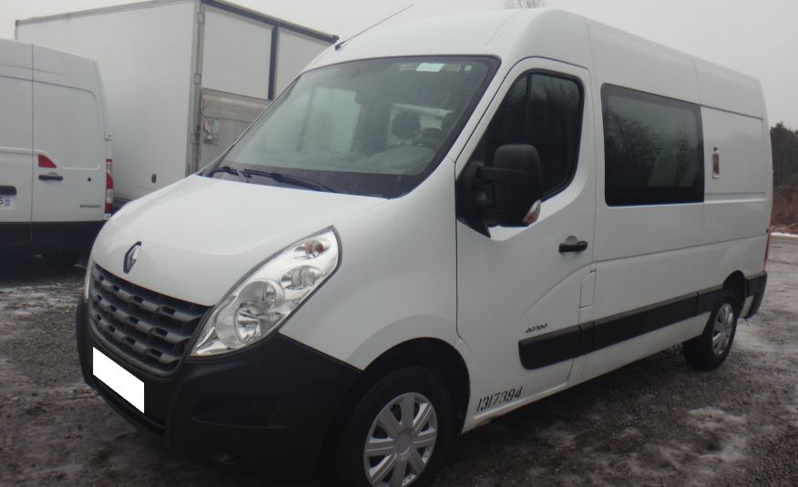 Renault MASTER brygadówka doka dubel kabina 7-os klima tempomat 125KM 2013rok zdjęcie 1