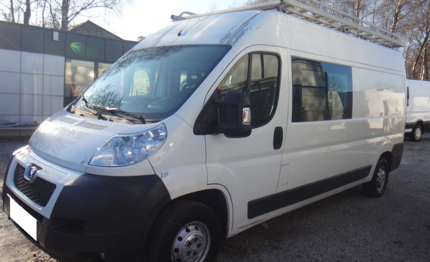 Peugeot LIFT BOXER L3H2 MAX brygadówka doka dubel kabina 7-osób klima bagażnik z drabinką 2012rok zdjęcie 1