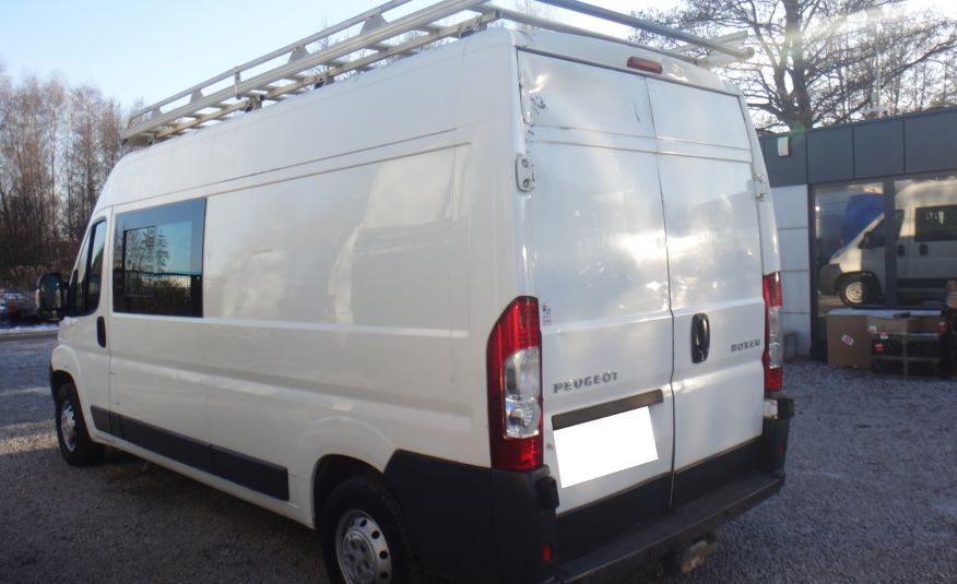 Peugeot LIFT BOXER L3H2 MAX brygadówka doka dubel kabina 7-osób klima bagażnik z drabinką 2012rok zdjęcie 3