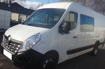 Renault LIFT MASTER L3H2 MAX brygadówka doka dubel kabina 6-osób klima pdc bliźniacze koła 3500kg na haku