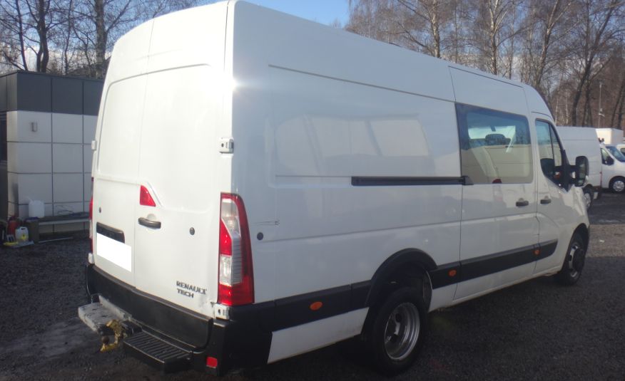 Renault LIFT MASTER L3H2 MAX brygadówka doka dubel kabina 6-osób klima pdc bliźniacze koła 3500kg na haku zdjęcie 4