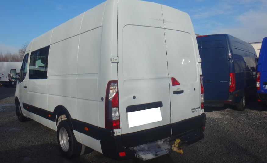 Renault LIFT MASTER L3H2 MAX brygadówka doka dubel kabina 6-osób klima pdc bliźniacze koła 3500kg na haku zdjęcie 5