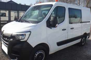Renault LIFT MASTER L1H1 brygadówka doka dubel kabina 7-osób klima LED tempomat 2020rok 113tys km