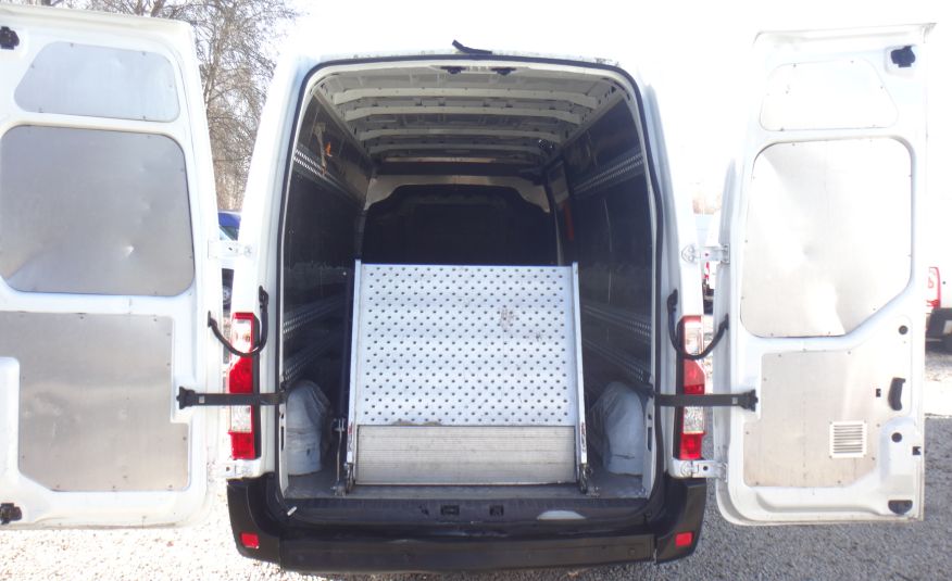 Renault MASTER L3H2 MAX 2016 klima pdc navi ładna zabudowa + rozkładany najazd 400kg rampa zdjęcie 6