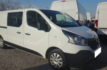Renault TRAFIC L2H1 LONG brygadówka doka dubel kabina 6-osób klima navi pdc