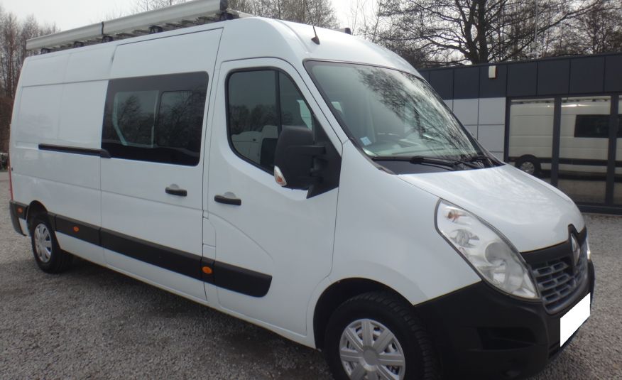Renault MASTER LIFT L3H2 MAX 2017 doka dubel kabina 7-os klima navi pdc bagażnik z drabinką 170KM zdjęcie 3
