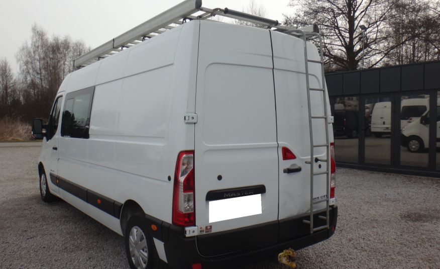 Renault MASTER LIFT L3H2 MAX 2017 doka dubel kabina 7-os klima navi pdc bagażnik z drabinką 170KM zdjęcie 4