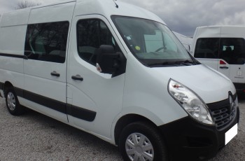 Renault MASTER LIFR brygadówka doka dubel kabina 7-os klima kamera cofania 2017rok