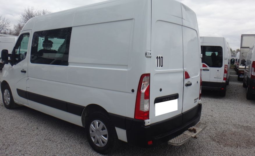 Renault MASTER LIFR brygadówka doka dubel kabina 7-os klima kamera cofania 2017rok zdjęcie 3