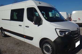 Renault MASTER IV brygadówka doka dubel kabina 7-os 109tys km ŁADNY klima navi kamera cofania